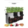 Bolsa de plantación de fieltro bolsa personalizada para plantar patatas bolsa de plantación de patatas no tejida forma personalizada cubo de plantación visual