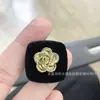 Botón de rombo metálico flocado al por mayor para abrigo de tweed de mujer, botón cuadrado de camelia, botón de lazo en forma de corazón