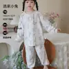 Clase a Gasa de Algodón de Bambú Ropa de Casa para Niños Verano Fina Pijamas para Niños y Niñas Ropa para Bebé Primavera y Otoño Acondicionada