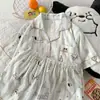 Entity Packing Nube Algodón Verano Nuevo Estilo Pijama para Mujer Delgado Dulce Dibujos Animados Manga Corta Pantalón Corto Conjunto de Ropa para el Hogar