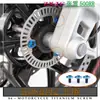 Tornillos de aleación de titanio para motocicleta Zxjc Zhang Xue 500 Rr, Tornillos modificados, Titanio quemado dorado, Negro caramelo