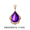 Moda coreana luxo alta qualidade pingente olho de anjo europeu e americano mais vendidos único banhado a ouro rosa 18K pingente gota