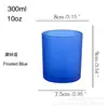 Nuevo frasco de vidrio para velas de 300 ml, galvanizado, chapado iónico, de colores, botella de vidrio spot, taza para velas de aromaterapia