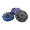 Suministro directo de fábrica disco de lija de diamante de torsión 2 pulgadas 50 mm negro azul púrpura madera piedra metal pulido disco de lija