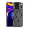 Adequado para Apple Iphone17Pro Max TPU+PC Botão Independente Sensação de Pele Fosco Case Magnético para Celular