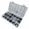 300 piezas Set de 18 rejillas de anillos O anillo de cuero negro anillo de sellado anillo O resistente a altas temperaturas anillo de caucho Ding Qing