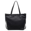 Bolso de Hombro de Gran Capacidad para Viajes Cortos Color Sólido Nuevo Retro Otoño e Invierno Bolso Tote Simple a Cuadros Bolso para Viajes al Trabajo y Fitness