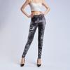 Leggings Jeans Imitação Transfronteiriças Europeias e Americanas Novas Estampadas Digitalmente Cintura Alta Elásticas Justas Calças para Mulheres