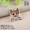 Exquisitas lindas de tamaño pequeño bordado de animales pegatinas de tela caliente moda para ropa de niños pegatinas de parche sello de bordado parche para agujeros pegatinas decorativas