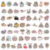 55 adesivos graffiti de gato gordo de anime Pusheen para mala, copo, patinete atacado