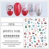 Explosiones Transfronterizas Pegatinas para Uñas Navideñas Lote Mixto Pegatinas para Uñas de Papá Noel Copo de Nieve con Pegamento Pegatinas 3D para Uñas