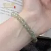 Pulsera de Cuenta Barril Degradado de Jade Hetian Estilo Antiguo para Mujer, Pulsera Natural de Jade Verde Agua Clara y Blanco para Hombre, Regalo de Lujo Ligero de Nicho