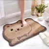 Alfombra de Piso Absorbente Antideslizante para Baño con Dibujos Animados de Imitación Cachemira de Alta Venta para Puerta de Entrada, Alfombra Resistente a la Suciedad, al Desgaste y que Elimina el Polvo