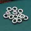 Acessórios de prata esterlina moeda de prata 99 superfície de batida anel de enrolamento anel de corrida acessórios retrô DIY material artesanal joias