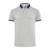 Camisa Polo de Verão com Gola Reversível e Manga Curta Logo Bordado Personalizado Algodão de Fibra Longa Camiseta Casual Camisa Cultural Masculina e Feminina Customização DIY