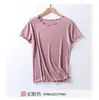 Atacado do Fabricante Cidade de Zhuming Novo Estilo Primavera e Verão Blusa Feminina de Manga Curta com Renda Franzida, Roupa de Dormir Leve e Respirável