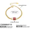 Misterio y Elegancia: Pulsera de Cadena Doble Capa con Zirconias de 2 mm Incrustadas en Garra, Color Dopamina Zirconia Moda Lujo Ligero Acero Inoxidable Joyería de Mano