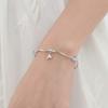 Pulsera de Sirena para Niñas Lujo Ligero Nicho Exquisito Pulsera Luz de Luna Blanca 2025 Nuevo Estilo Caliente Pulsera de Plata