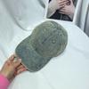 Gorra de Béisbol de Mezclilla Vieja Lavable Simple Estilo Coreano para Mujer Moda Primavera y Verano Casual Combinable Gorra Protectora del Sol