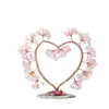 Árbol de cristal con forma de corazón de grava de cristal natural más vendido transfronterizo, amatista, ágata, decoración de árbol de la fortuna para el hogar y la oficina