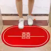 Alfombrilla ovalada antideslizante de succión boda boda cocina baño puerta