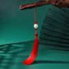 13cm Loto Estilo Antiguo Hanfu Borla DIY Adorno de Ropa Nudo Chino Colgante de Borla Retro Materiales Hechos a Mano