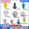 200 Piezas Adecuado para Coche Híbrido Universal Plástico Sujetadores Clips Panel de Puerta Techo Parachoques Guardabarros Remaches