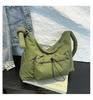 Bolsa de Ombro Cruzada Versátil de Nylon para 2026, Moda Casual de Nicho Transfronteiriça, Bolsa de Mão Feminina, Bolsa Dumpling