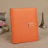 Cuaderno de cuero PU para negocios, tesoro de carga portátil, cuaderno, libro de trabajo para aprender y oficina, se puede personalizar el logotipo