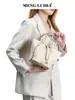 Camada Superior de Couro Bovino TC de Alta Qualidade, Nicho de Luxo, Couro Genuíno, Bolsa Saco, Bolsa Cesta de Legumes, Lembrança, Grande Capacidade, Bolsa de Mão Feminina