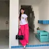 Pantalones Casuales Unisex de Verano 2025 Dopamina Ligeros de Secado Rápido Estilo Retro Casual con Diseño de Letras Americanas