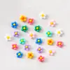 Joias para Nail Art de Frangipani Flor de Cinco Pétalas de Resina Estereoscópica Flor Branca Pequena Girassol Diamante para Unha DIY Acessórios de Unha Vestíveis