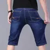 Jeans para Hombre de Venta Caliente en Comercio Exterior Transfronterizo, Estilo Primavera y Otoño, Corte Delgado, Elásticos, Pierna Recta, Jeans Casuales de Negocios, En Stock