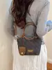 Bolso cubeta de estilo coreano con bloques de color transfronterizo para mujer, bolso cubeta simple de moda nuevo, bolso de hombro cruzado vintage moderno
