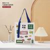 Bolsa de Lona Personalizada, Bolsa de Lona Portátil de Gran Capacidad para Mujer, Nuevo Modelo 2026, Bolsa de Compras Ecológica Publicitaria, Cruzada con Impresión de Logo