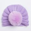 Chapéus de Lã Quentes e Fofos para Crianças Europeus e Americanos Novo Outono e Inverno, Chapéus Pom-Pom com Proteção de Orelha para Bebês, Chapéus de Bebê Macios e Confortáveis
