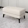 Taburete de sofá de cuero arañado por gatos, moderno, minimalista, elegante, taburete para cambiar zapatos en la entrada, reposapiés de sofá, taburete de empalme de extensión, se puede sentar en la entrada