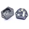 Enchufe de CA en forma de Y C14 Certificado KC ETL 2 en 1 AC-03 con Portafusibles Agujeros para Tornillos Enchufe para Equipo