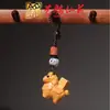 Accesorios de Madera Maciza Tallada de Caballo del Zodiaco Volador Cadena para Teléfono Móvil Colgante Yiming Xianyuan Llavero Creativo de Caballo de Sándalo