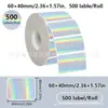 Papel Térmico Autoadhesivo de Gradiente Listo en Stock del Fabricante en Dorado, Plateado y Papel Térmico Láser Holográfico Colorido