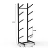 Suporte de Exibição Gatling, Suporte de Espada, Porta-Espada, Rack de Armazenamento de Chão, Rack de Exibição Horizontal com Múltiplos Furos