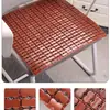 Cojín de asiento de estera de bambú de verano, transpirable para el verano, adecuado para oficina, computadora, coche, sofá, mahjong, estudiante y uso de barbero