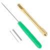 Punzón de Cobre DIY Mango de Madera Monster High Ob Salón Herramienta de Implantación de Cabello Muñeca Aguja Trasplante de Cabello Aguja Set de Trasplante de Cabello
