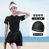 Fato de Banho Esportivo 2025 Nova Moda Conservador Secagem Rápida Dividido Shorts Fato de Banho Águas Termais Roupa de Banho Profissional Atacado