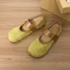 E-commerce transfronteiriço: coleção outono 2026 de novos sapatos baixos, com estilo retrô francês, solas macias e fechos de velcro; sapatos Mary Jane femininos