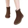 Nuevas Botas de Nieve Espesas de Terciopelo para Mujer 2025 Invierno Cálidas Botas de Algodón Suela Plana Aspecto Adelgazante Suela Suave Antideslizantes Botas Cortas