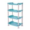 Estante de almacenamiento de tres capas para escritorio de hogar, estante de almacenamiento para encimera de cocina, estante de almacenamiento para esquina de baño y acabado de cosméticos.