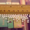Contas Soltas Imitação Pérola de Alto Brilho Não Porosas de 2-6mm em Branco e Coloridas para Decorações DIY de Nail Art, Strass para Capinhas de Celular e Materiais de Embelezamento