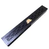 Caixa de incenso de ébano queimador de incenso rede de aço inoxidável suporte para incenso de vara suporte para incenso casa interior incenso em vara incenso incenso inserto incenso de sândalo