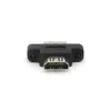 Adaptador HDMI hembra a hembra de 180 grados con oreja con orificio de bloqueo fijo Adaptador de extensión HDMI alargado de acoplamiento